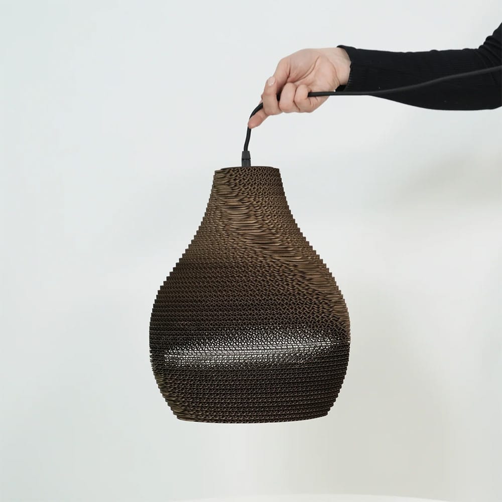 Interior Pendant Solis Recycled Cardboard Pendant Light Cone