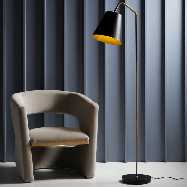 Cb2 black floor lamp deals