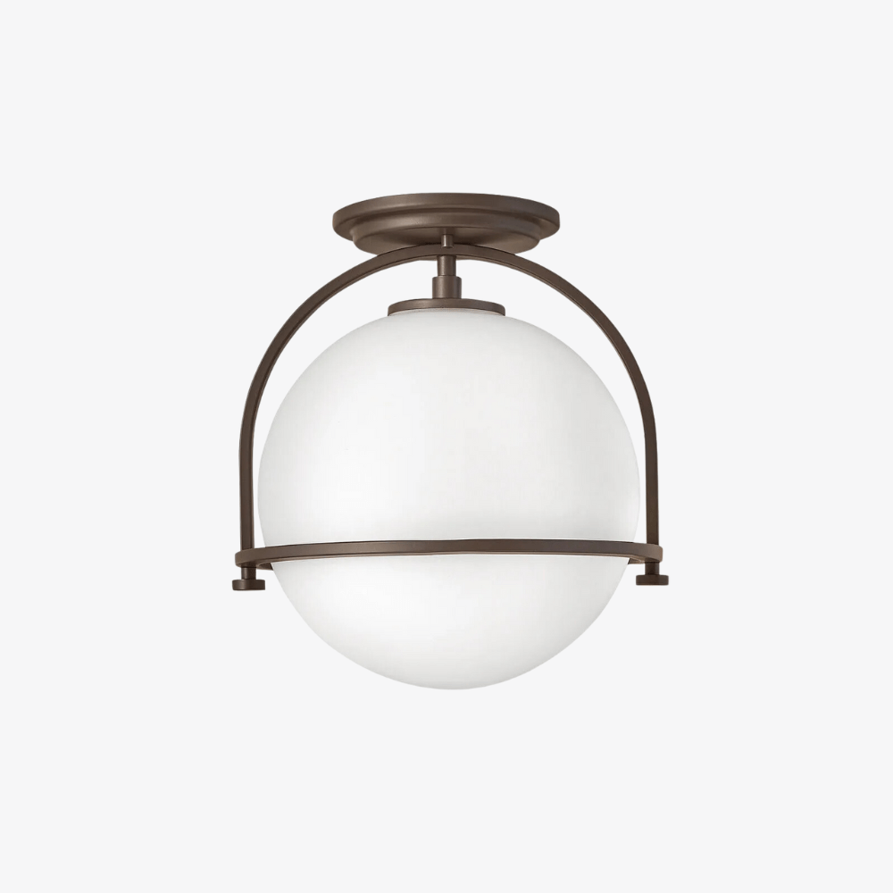 Globe flush mount light black deals