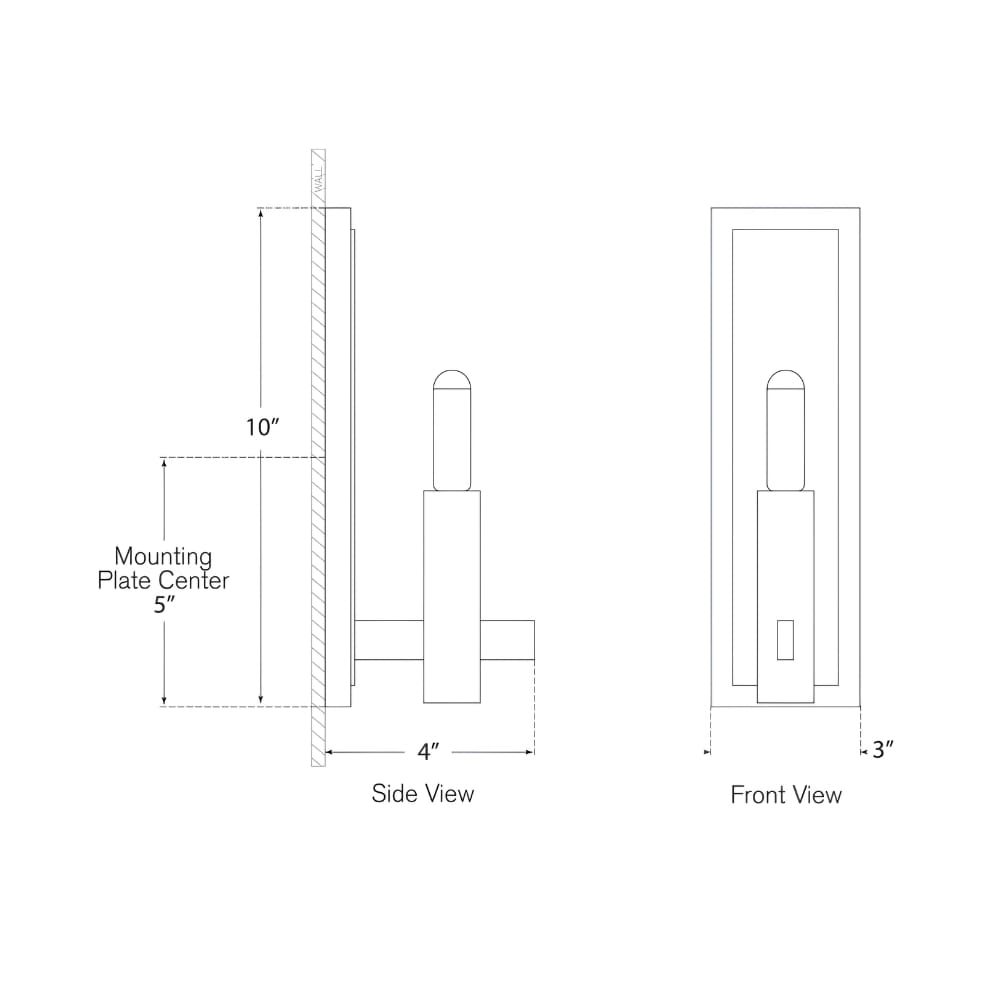 Interior Wall Light / Sconce Sonnet Petite Single Sconce
