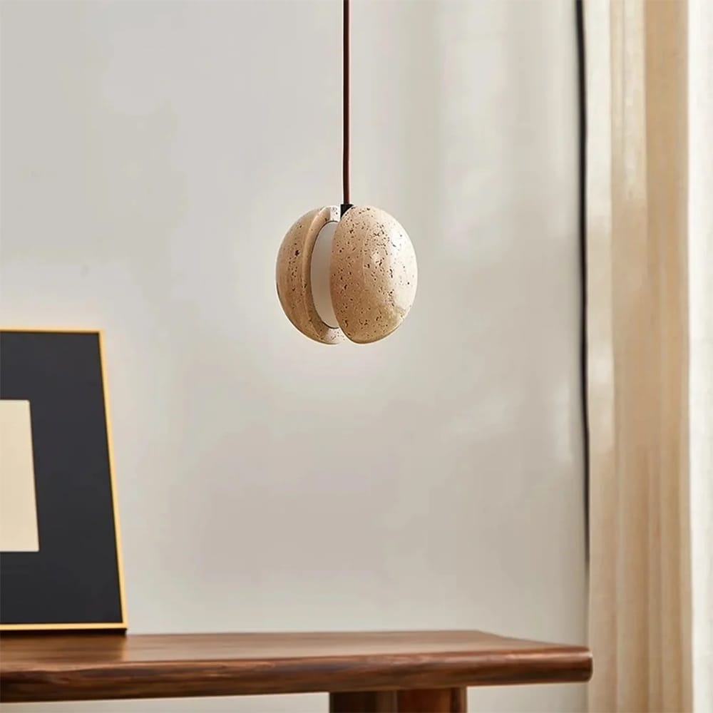 Interior Pendant Sphera Natural Stone Pendant Light