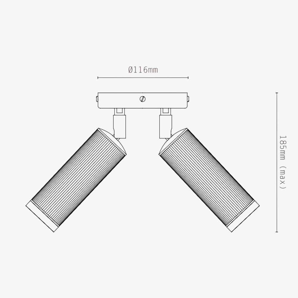 Interior Bar & Spot Spot Double Ceiling Light