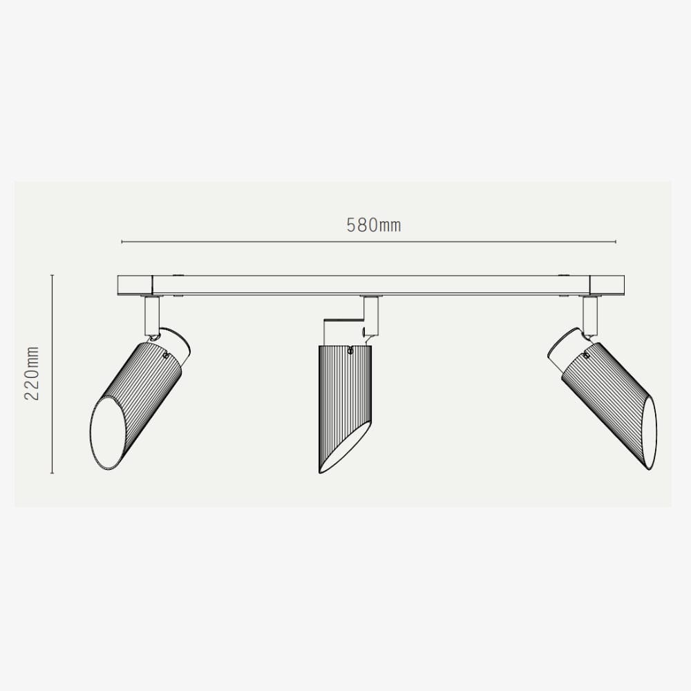 Interior Bar & Spot Spot Pro Triple Ceiling Light