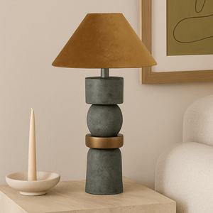 Table Lamps Stacked Verdi Lampbase - Base Only