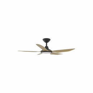 With Light Storm Ceiling Fan Black with Bamboo Blade with Light