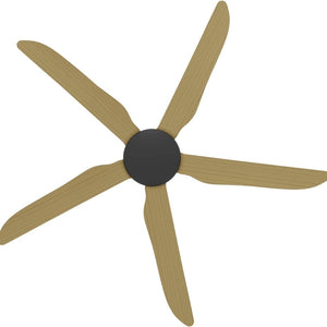Without Light Storm Ceiling Fan Black with Bamboo Blades - No Light