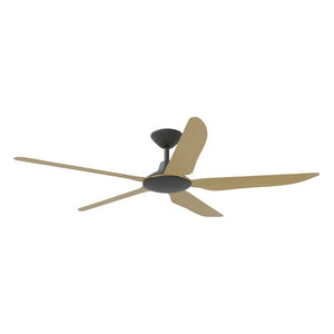 Without Light Storm Ceiling Fan Black with Bamboo Blades - No Light