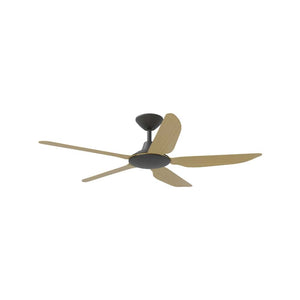 Without Light Storm Ceiling Fan Black with Bamboo Blades - No Light
