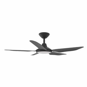 With Light Storm Ceiling Fan Black with Light