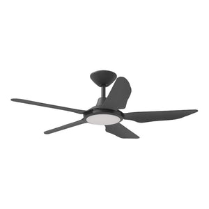 With Light Storm Ceiling Fan Black with Light