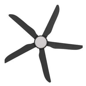 With Light Storm Ceiling Fan Black with Light