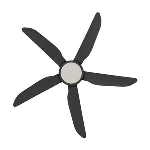 With Light Storm Ceiling Fan Black with Light