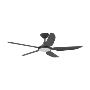 With Light Storm Ceiling Fan Black with Light