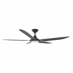 With Light Storm Ceiling Fan Black with Light