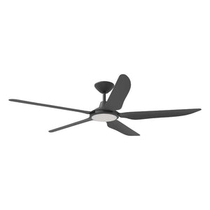 With Light Storm Ceiling Fan Black with Light