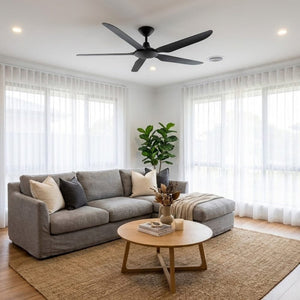 Without Light Storm Ceiling Fan Black