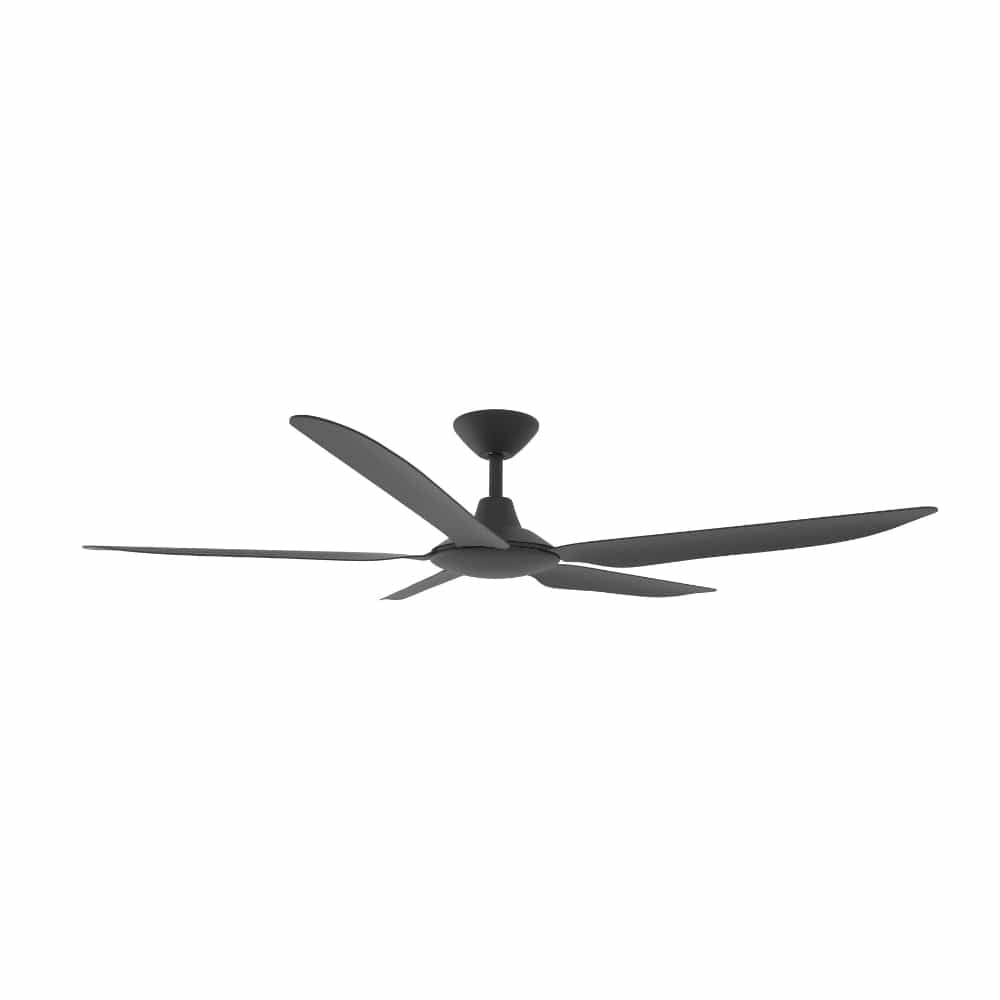 Without Light Storm Ceiling Fan Black