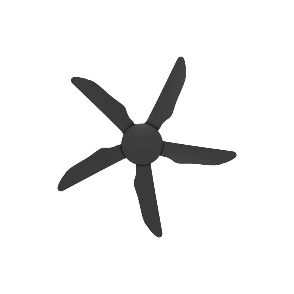 Without Light Storm Ceiling Fan Black