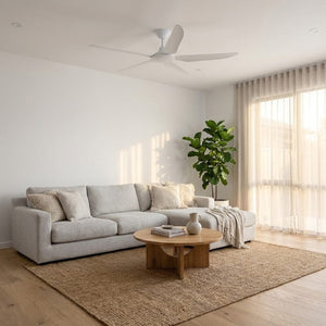 Without Light Storm Ceiling Fan White