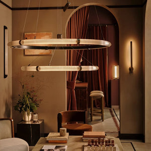 Interior Pendant Strata Circular Two-Tier Pendant