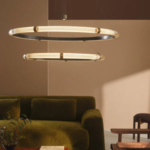 Interior Pendant Strata Circular Two-Tier Pendant