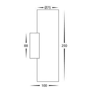 Interior Wall Light / Sconce Strokka Up & Down Plaster Wall Light