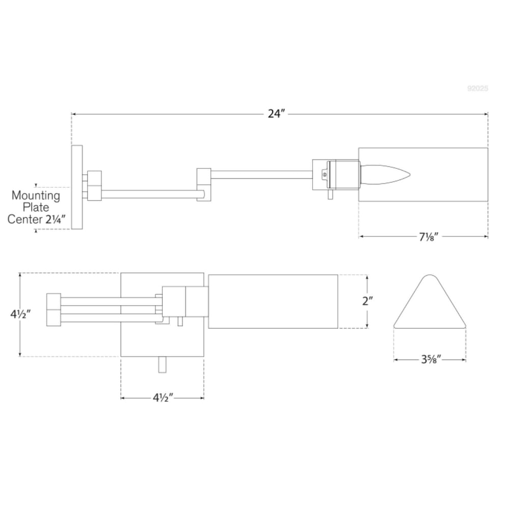 Interior Wall Light / Sconce Studio Swing Arm Wall Light