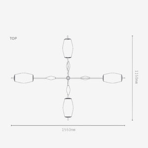 Linear Pendant Supernova 4 Pendant