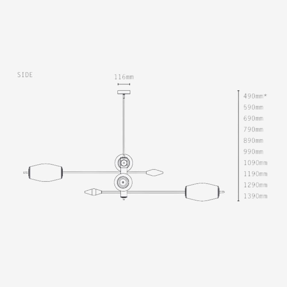 Linear Pendant Supernova 4 Pendant