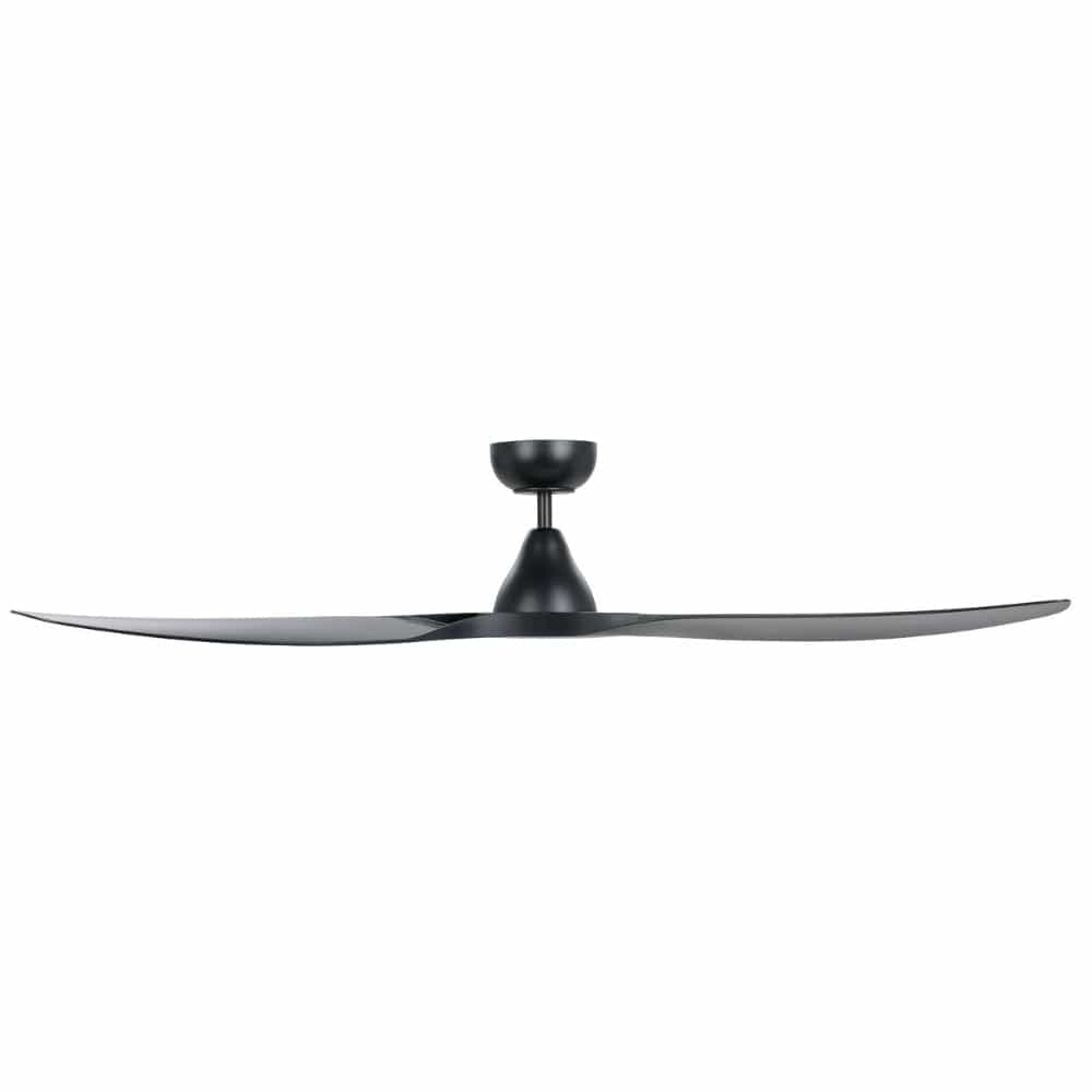 Without Light Surf Ceiling Fan Matte Black