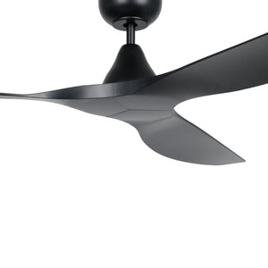 Without Light Surf Ceiling Fan Matte Black
