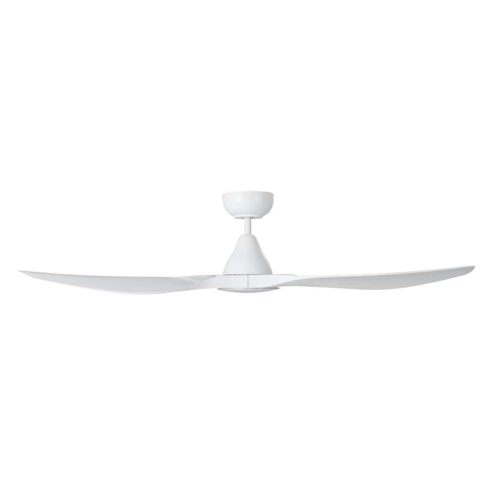 With Light Surf Ceiling Fan Matte White with Light