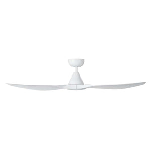 With Light Surf Ceiling Fan Matte White with Light