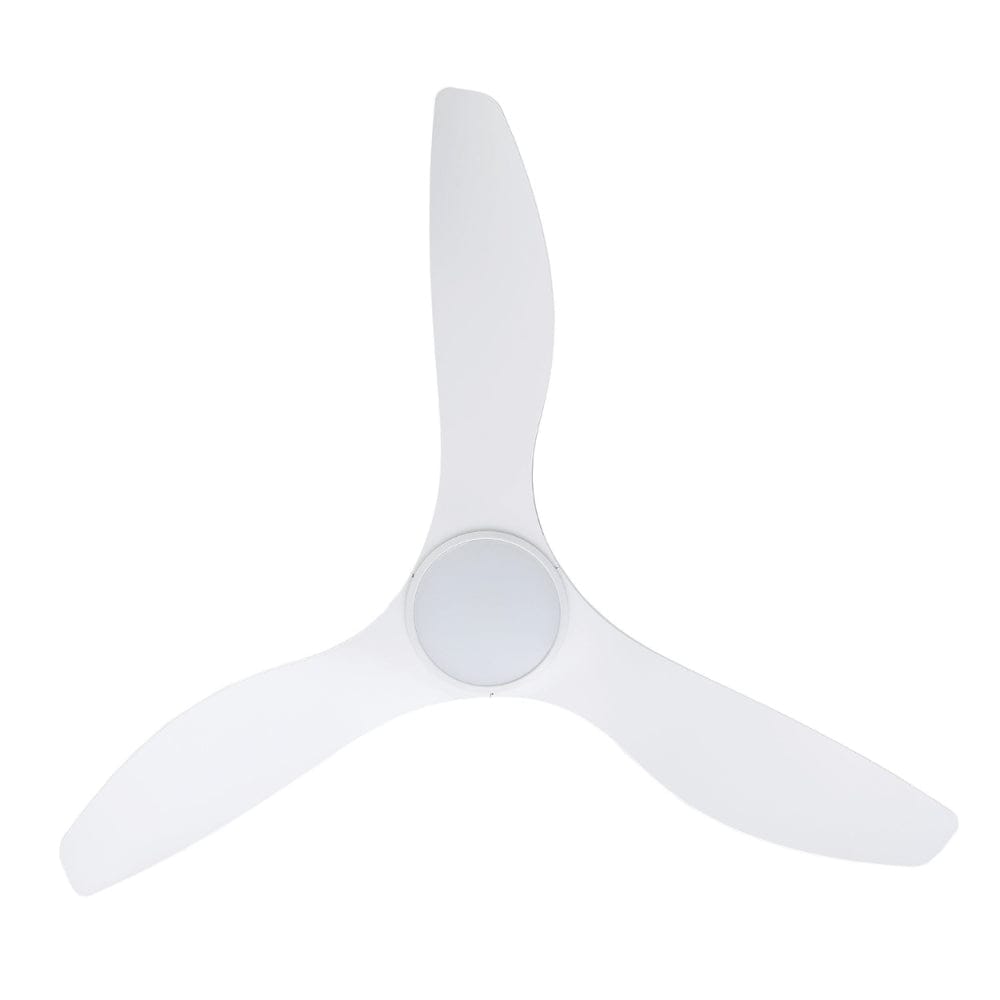 With Light Surf Ceiling Fan Matte White with Light