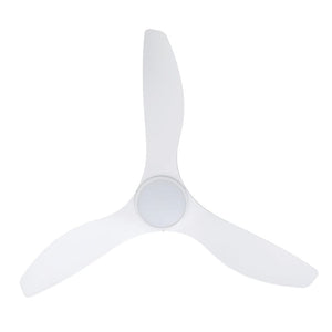 With Light Surf Ceiling Fan Matte White with Light