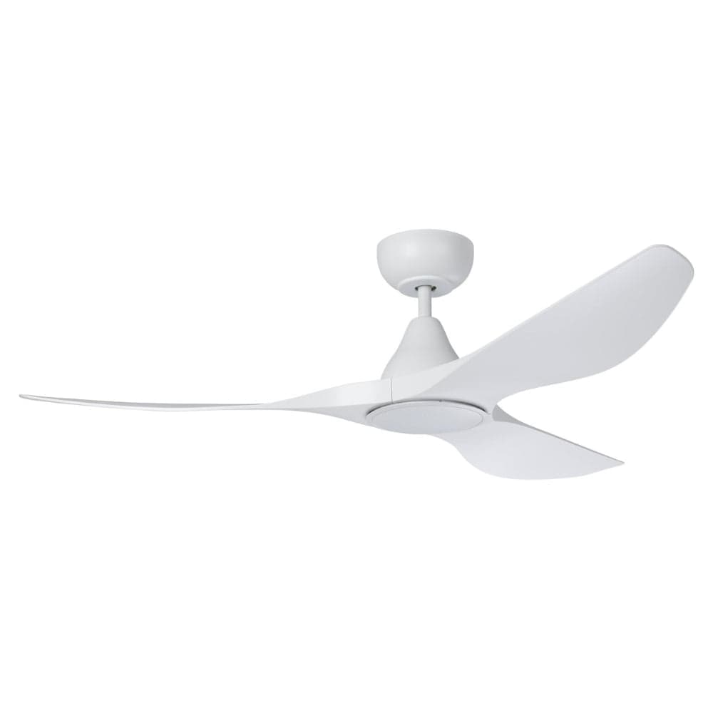 With Light Surf Ceiling Fan Matte White with Light