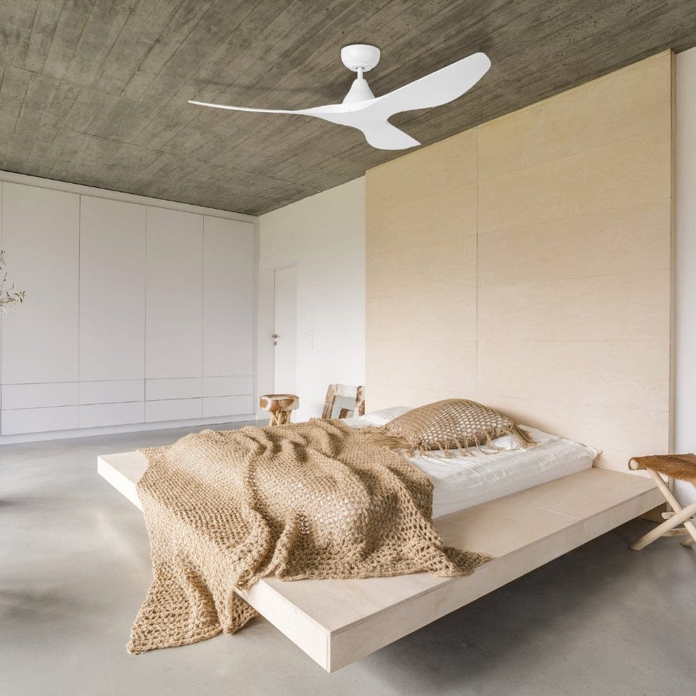 Without Light Surf Ceiling Fan Matte White