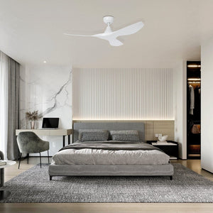 Without Light Surf Ceiling Fan Matte White