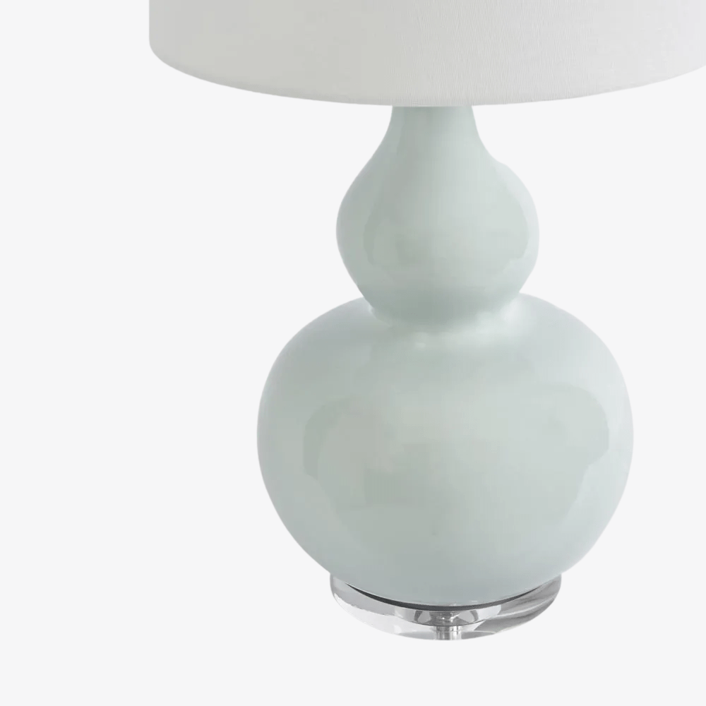 Table Lamps Sutton Light Blue Table Lamp & White Shade