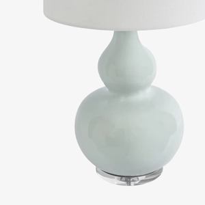 Table Lamps Sutton Light Blue Table Lamp & White Shade