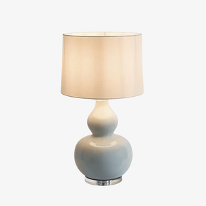Table Lamps Sutton Light Blue Table Lamp & White Shade