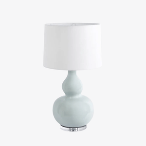 Table Lamps Sutton Light Blue Table Lamp & White Shade