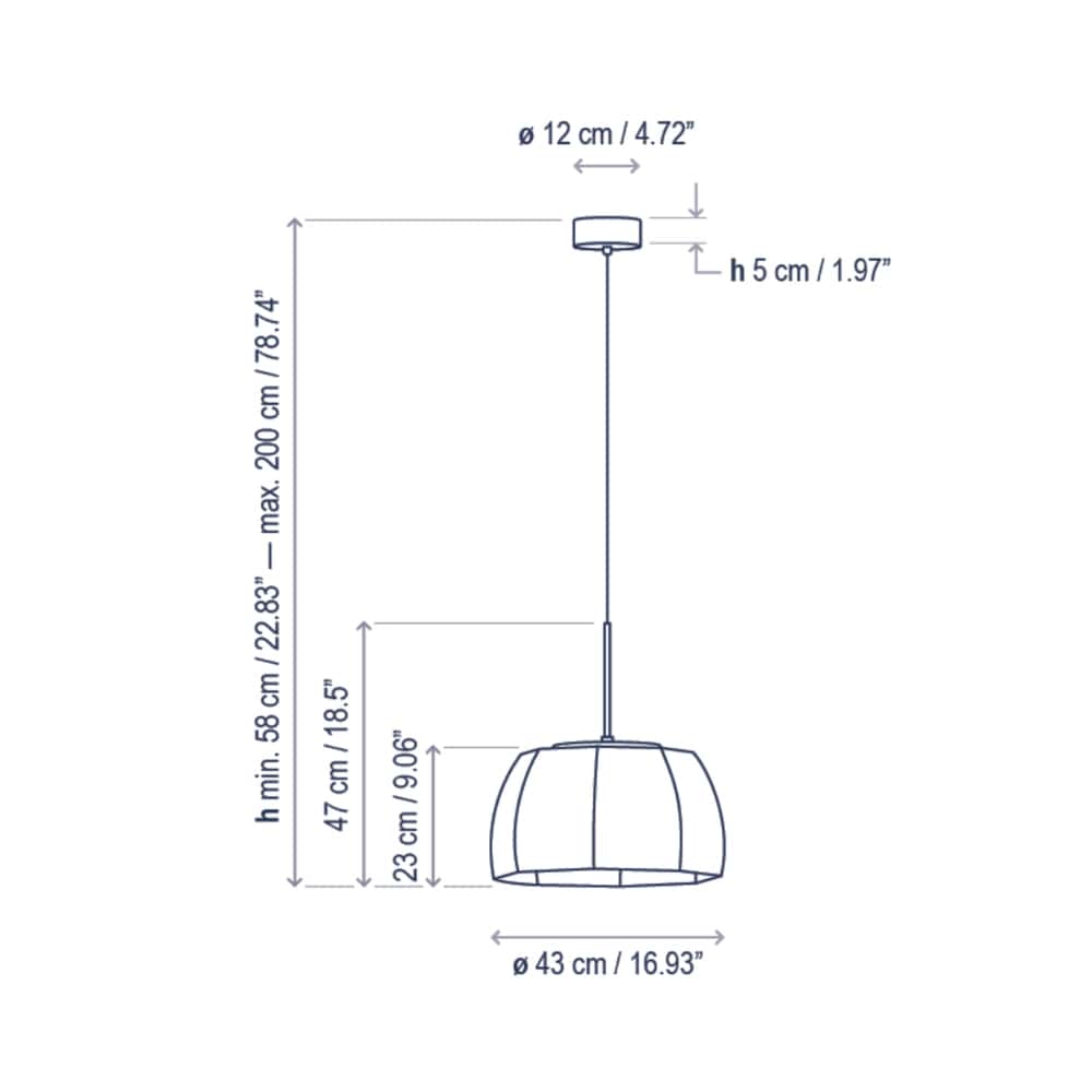 Interior Pendant Tanit S/43 Pendant
