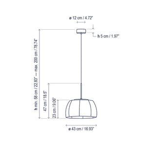 Interior Pendant Tanit S/43 Pendant