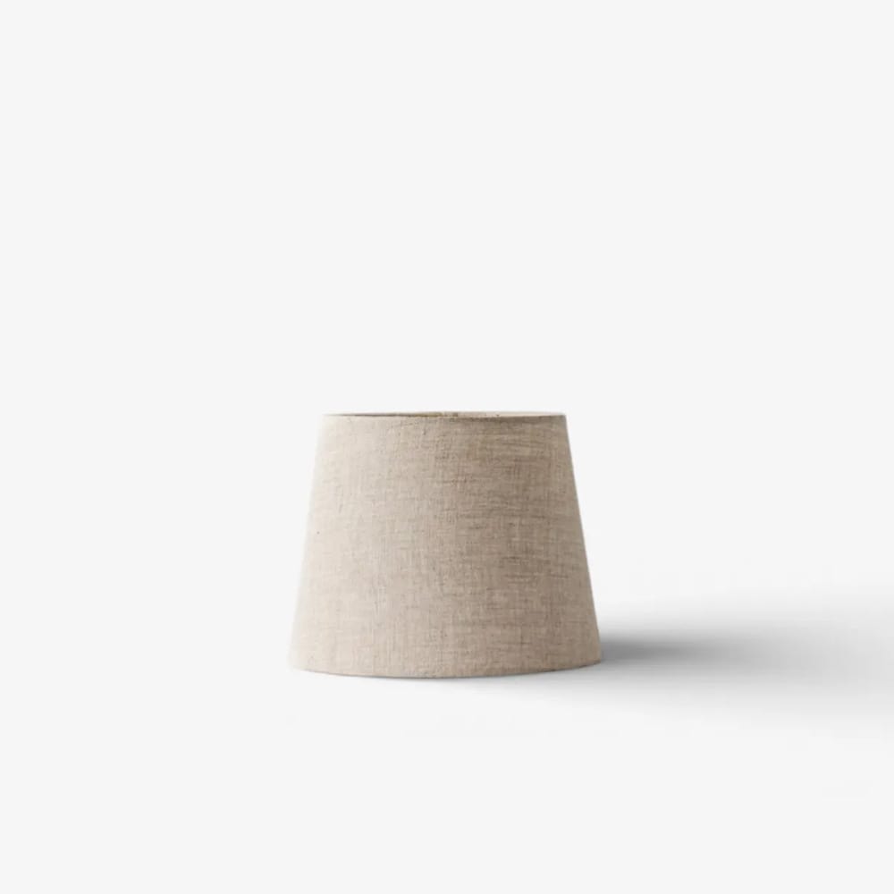 Lamp Shades Tapered Drum Linen Shade Natural 20cm