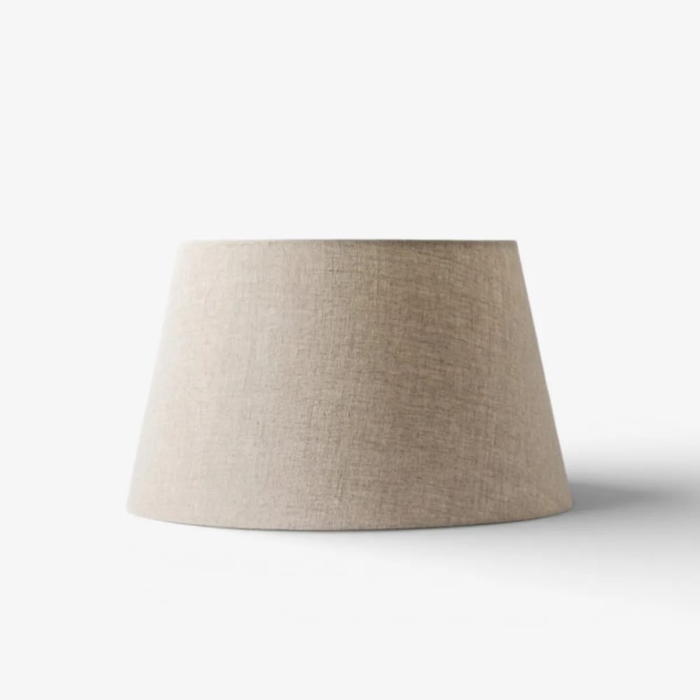 Lamp Shades Tapered Drum Linen Shade Natural 40cm