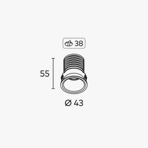 Recessed Titanium Starlight Down Light