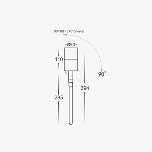 Spike Lights Tivah Spike Light - Stainless Steel - 12V