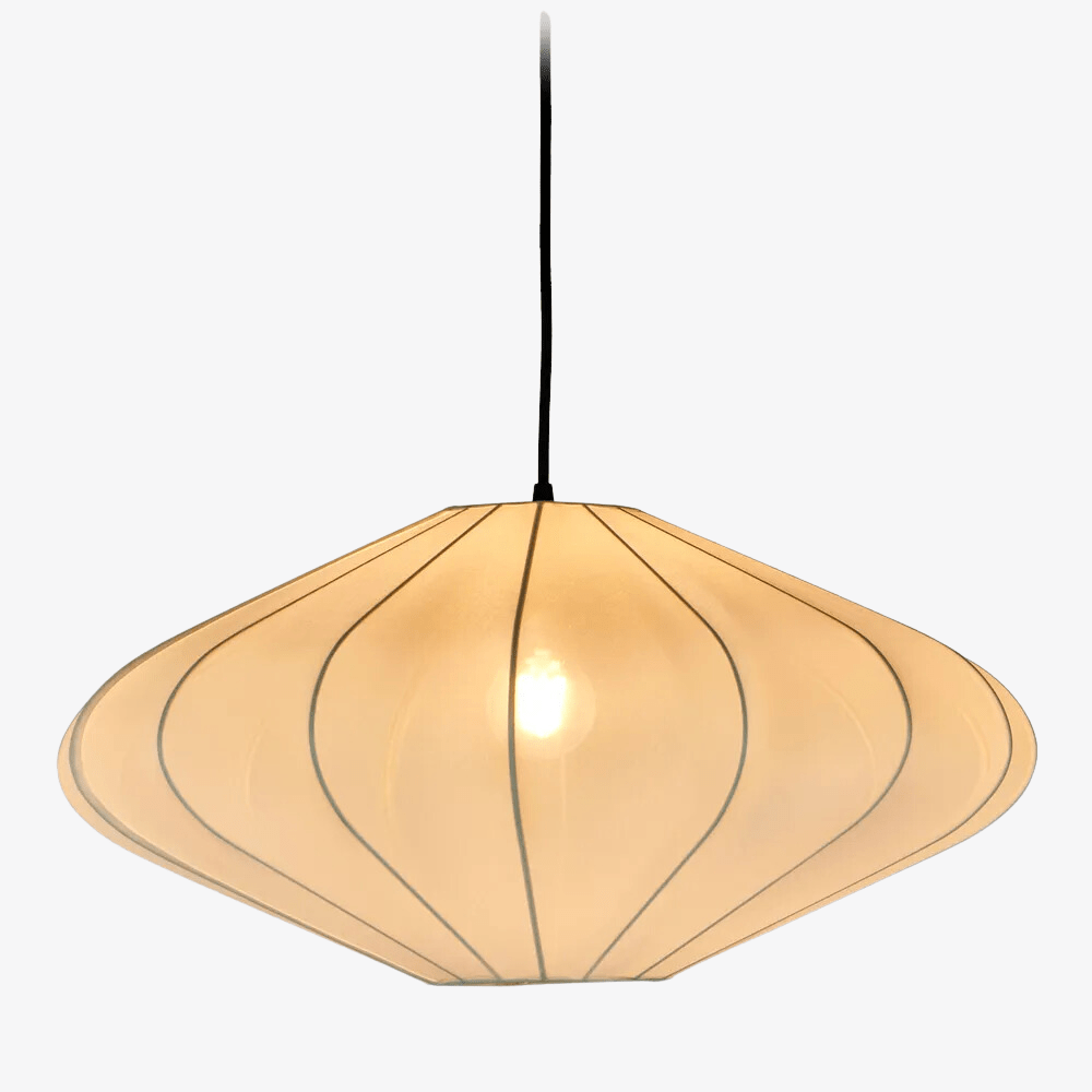 Interior Pendant Torpido Ceiling Pendant Ivory with Black Cord Drop