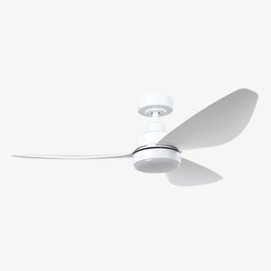 With Light Torquay Ceiling Fan Matte White with Light